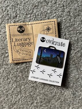 OwlCrate Outlander Literary Luggage Pin